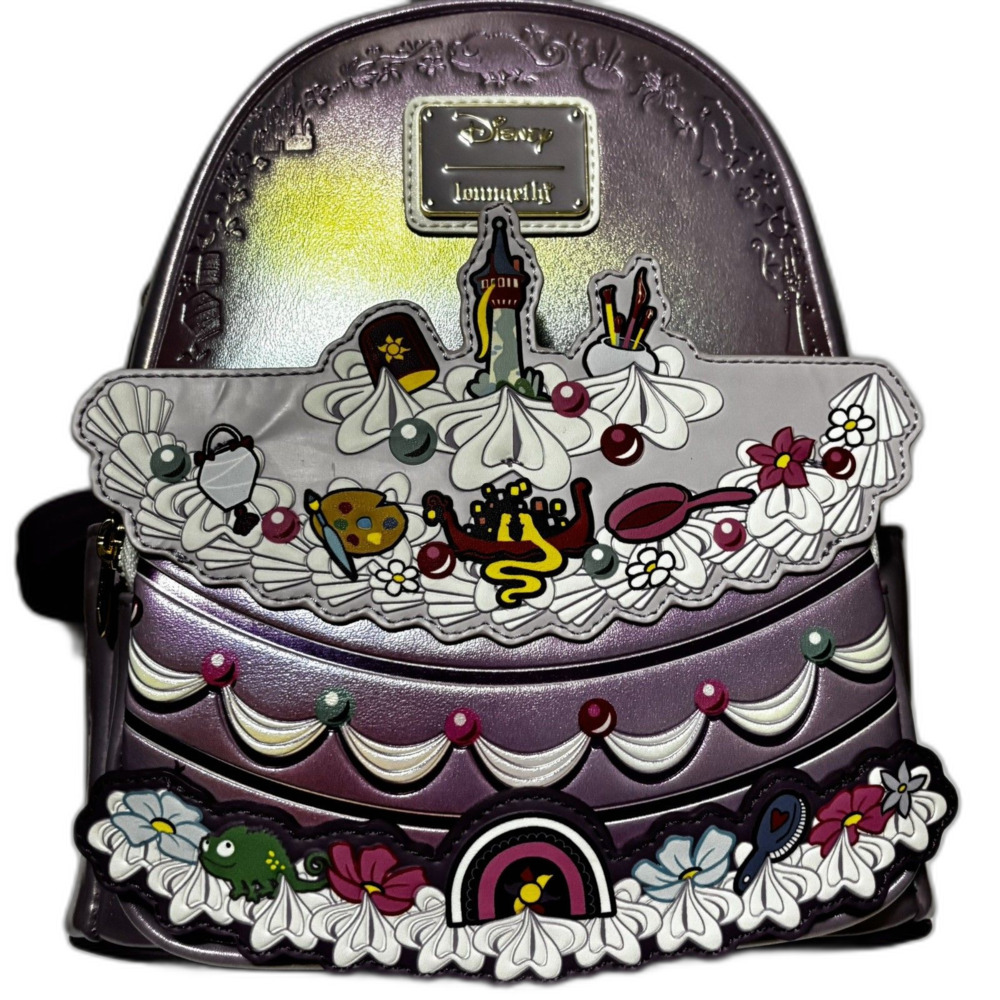 Loungefly Disney Rapunzel Birthday Cake Mini Backpack Tangled Princess NWT